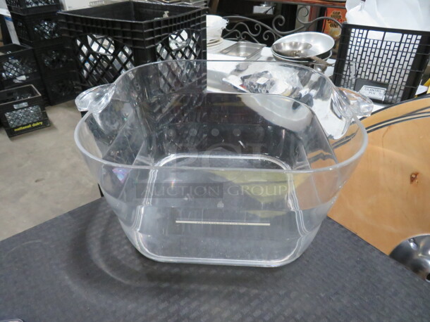 One Clear Acrylic Ice/Drink Holder. 14X14X8