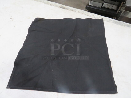 One Mega Lot of 19X19 Black Cloth Napkins.
