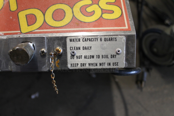 Adcraft HDS-1000W Commercial Stainless Steel Electric Countertop Hot Dog Steamer/Merchandiser. 120V.  - Image 8 of 9