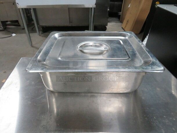 One Half Size 4 Inch Deep Hotel Pan With Lid. - Image 1 of 1