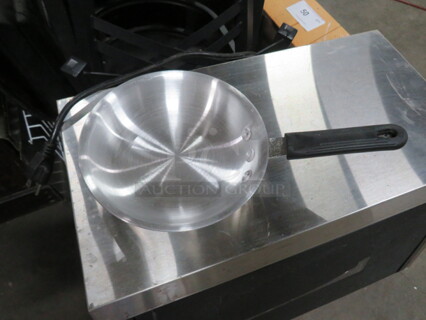 One NEW 7 Inch Aluminum Saute Pan With Kool Touch Handle.