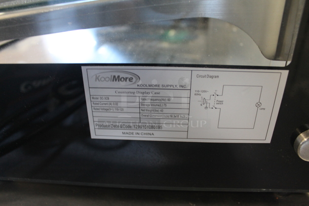 BRAND NEW SCRATCH AND DENT! KoolMore DC-3CB Metal Commercial Countertop Dry Display Case Merchandiser. 110-120 Volts, 1 Phase. - Image 8 of 9