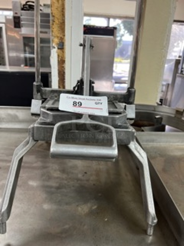 NICE! Nemco 55650-1 Angled Commercial Lettuce Cutter w/ 1/2 inch  Slices, Interlocked Replaceable Scalloped Blades NSF Tested and Working!
