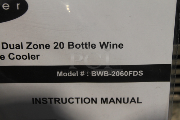 BRAND NEW SCRATCH AND DENT! Whynter BWB-2060FDS 24" Built In French Door Dual Zone Bar 20 Bottle / 60 Can Beverage Wine Refrigerator Merchandiser. 115 Volts, 1 Phase. Tested and Working! - Image 5 of 5