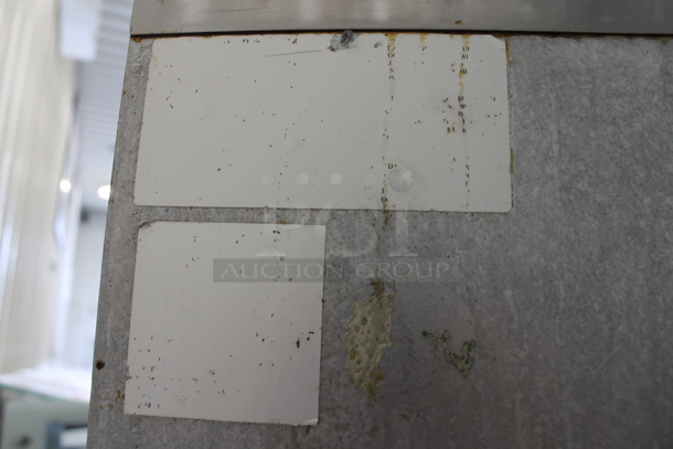 Stainless Steel Commercial Countertop Natural Gas Powered 2 Burner Charbroiler Grill and Flat Top Griddle Station w/ 2 Tier Over Shelf on Commercial Casters. - Image 2 of 11