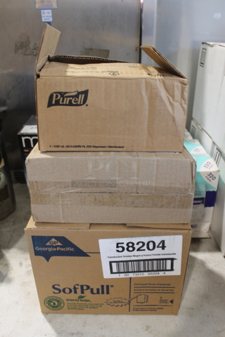3 Various Poly Dispensers Including Hand Towel. 3 Times Your Bid!