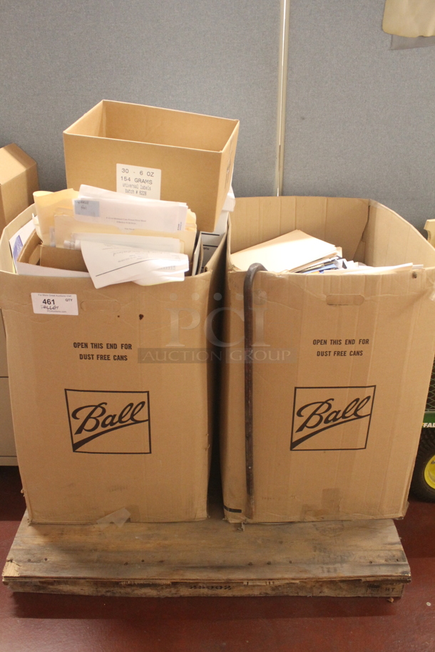 ALL ONE MONEY! PALLET LOT of Various Items Including Papers and Folders. BUYER MUST REMOVE. - Image 1 of 3