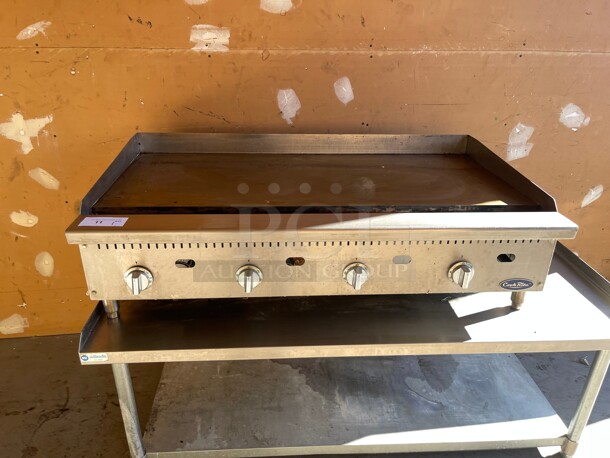 Barley Used! Atosa CookRite ATMG-48T 48 inch Commercial Gas Griddle, Countertop, Thermostatic Controls - 100,000 BTU NSF Tested and Working! - Image 2 of 10