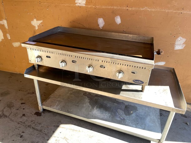 Barley Used! Atosa CookRite ATMG-48T 48 inch Commercial Gas Griddle, Countertop, Thermostatic Controls - 100,000 BTU NSF Tested and Working! - Image 3 of 10