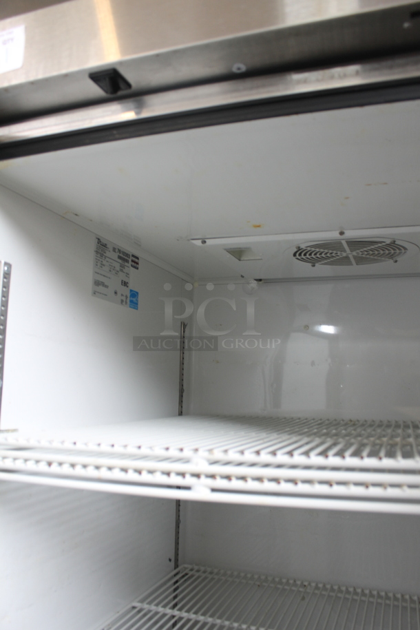 2013 True TG2R-2S ENERGY STAR Stainless Steel Commercial 2 Door Reach In Cooler w/ Poly Coated Racks on Commercial Casters. 115 Volts, 1 Phase. Tested and Working! - Image 8 of 11
