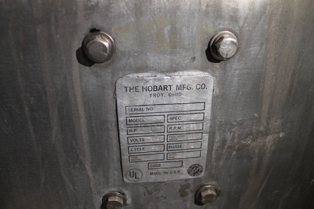 Hobart 8131D Metal Commercial Countertop Buffalo Chopper. 115 Volts, 1 Phase. Tested and Working! - Image 5 of 5