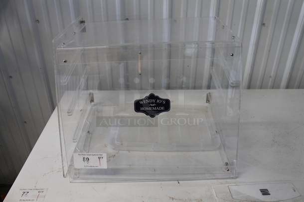 Poly Clear Countertop Dry Merchandising Case. Missing Rear Door. - Image 1 of 4
