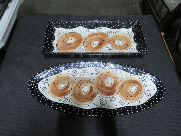Decorative Serving Platters. 2XBID - Image 1 of 2