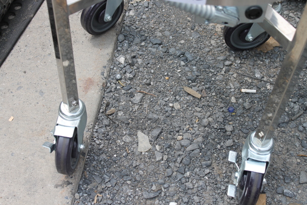 Stainless Steel Stock Pot Dolly on Commercial Casters w/ Cylindrical Warming Drop In Bay. - Image 3 of 3