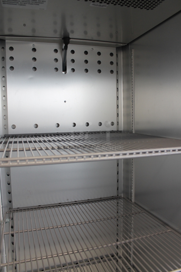 2019 True T-23F-HC Stainless Steel Commercial Single Door Reach In Freezer w/ Poly Coated Racks on Commercial Casters. 115 Volts, 1 Phase. Tested and Working! - Image 5 of 7