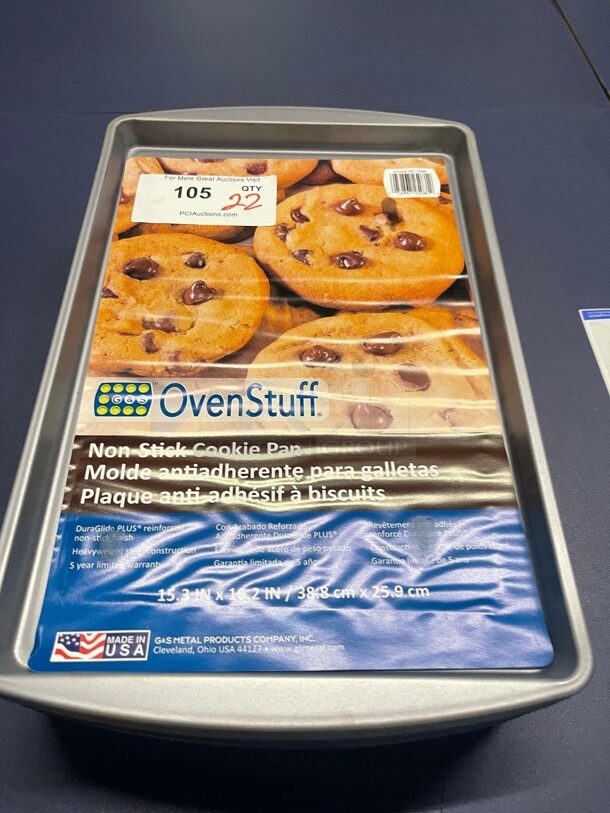 Brand New! OvenStuff Commercial Non-Stick Cookie Pan Baking Sheets - Image 2 of 7