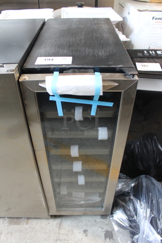 BRAND NEW SCRATCH AND DENT! Danby DWC276BLS Stainless Steel Commercial 27 Bottle Capacity Wine Chiller Cooler Merchandiser. 115 Volts, 1 Phase. Tested and Working!