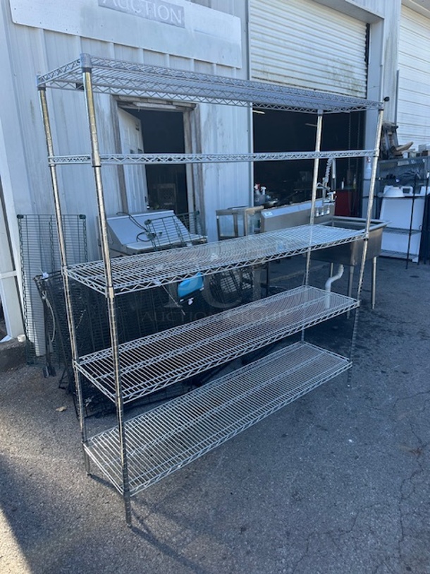 One Metro Shelf With 5 Shelves. 48X18X74 - Image 1 of 1