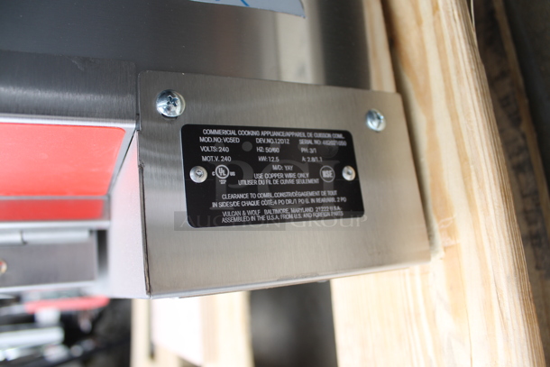 2 BRAND NEW SCRATCH AND DENT! Vulcan VC5ED ENERGY STAR Stainless Steel Commercial Electric Powered Full Size Convection Oven w/ View Through Doors, Metal Oven Racks and Thermostatic Controls. 240 Volts, 3/1 Phase. 2 Times Your Bid!
 - Image 11 of 11