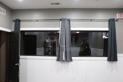 Double Glass Window W/Advertisement Screens on Them. One Cracked 
BUYER REMOVAL. Contact for more Information.