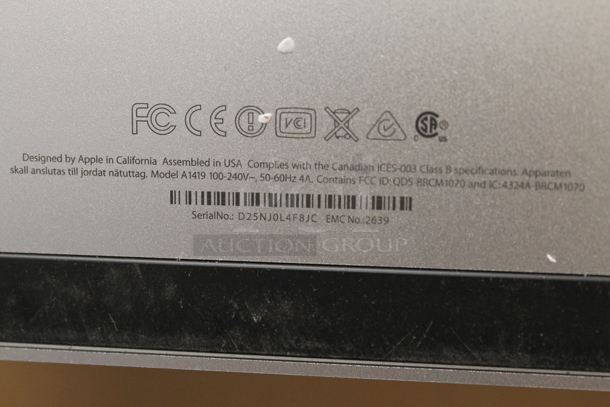 2 Apple A1419 Monitors w/ Apple Box. 2 Times Your Bid! - Image 6 of 7