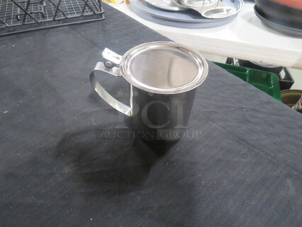 NEW 10oz Stainless Steel Creamer.  3XBID