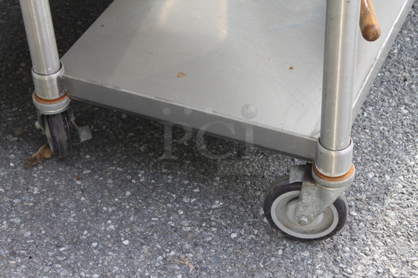 Stainless Steel Commercial Table w/ Under Shelf on Commercial Casters. - Image 3 of 3