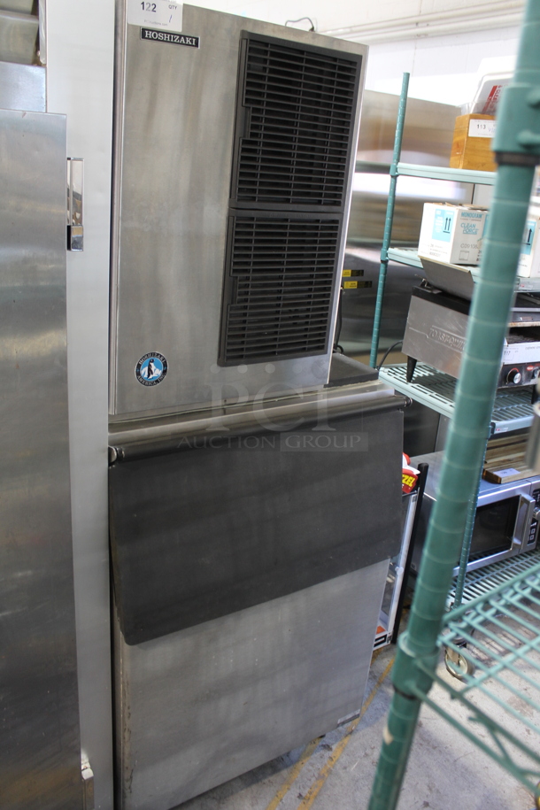 Hoshizaki KM-515MAH Stainless Steel Commercial Ice Machine Head on Commercial Bin. 115 Volts, 1 Phase. - Image 1 of 8