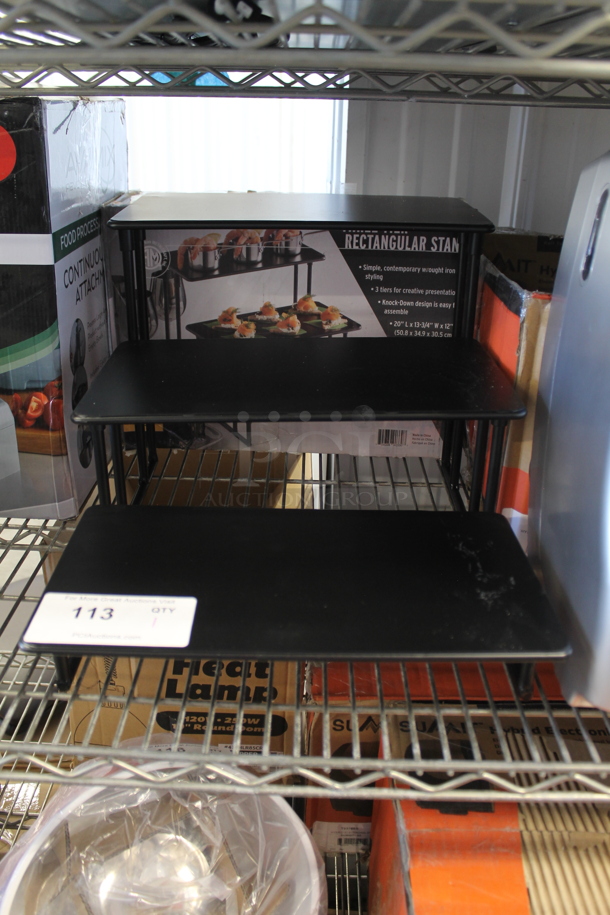 BRAND NEW SCRATCH AND DENT! Three Tier Rectangular Stand - Image 1 of 3