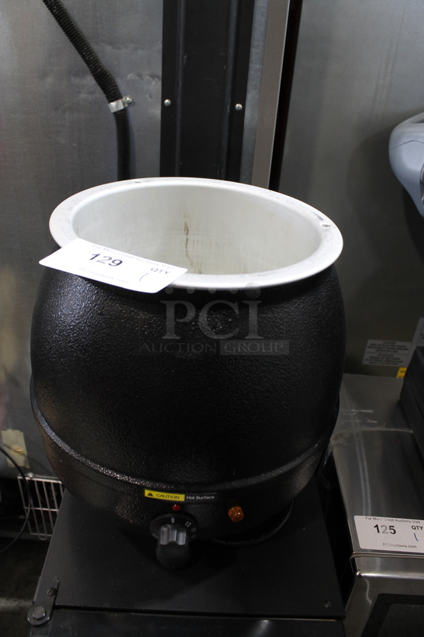 Globe SSWCE1 Metal Countertop Soup Kettle Food Warmer. 120 Volts, 1 Phase. Tested and Working!