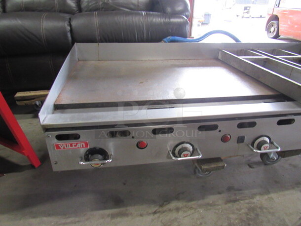 One AWESOME Vulcan Natural Gas Griddle With Thermostatic Controls. Model# MSA-60-10. 60X32X11. $8920.00 - Image 3 of 4