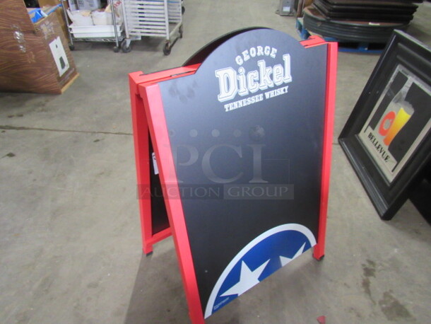 One 24X37 George Dickel Side Walk Chalkboard Sign. - Image 2 of 3