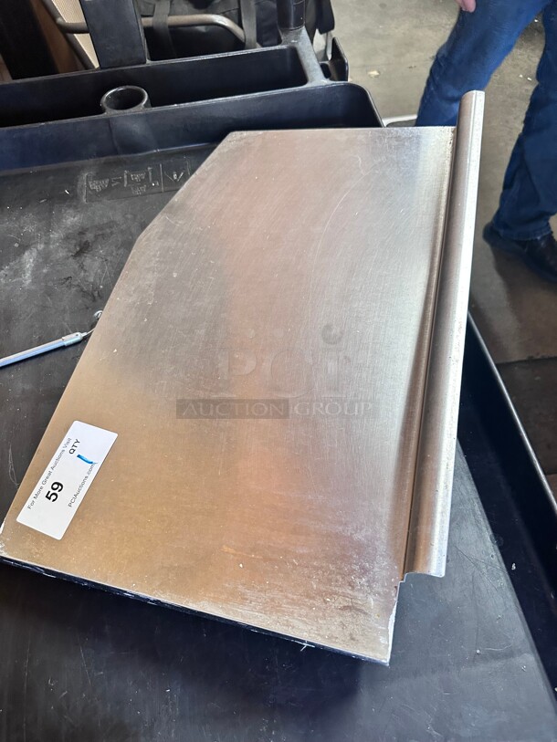 GSW Removable Splash Guard for 1 inch Wide  Stainless Steel  NSF - Image 1 of 3