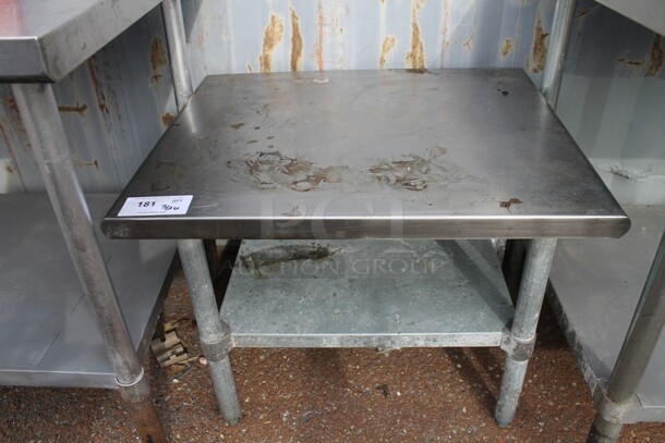 Stainless Steel Equipment Stand w/ Metal Under Shelf.