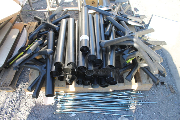 ALL ONE MONEY! FOUR PALLET LOT of Various Tabletops and Table Base Columns - Image 2 of 5