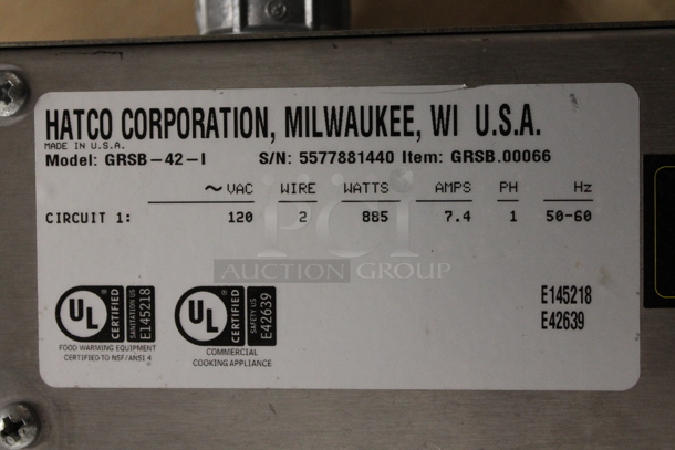 Hatco GRSBF-42-S Stainless Steel Commercial Warming Shelf. 120 Volts, 1 Phase.  - Image 4 of 6