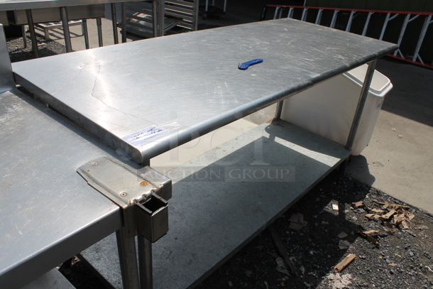 Stainless Steel Commercial Table w/ Metal Under Shelf. - Image 2 of 4