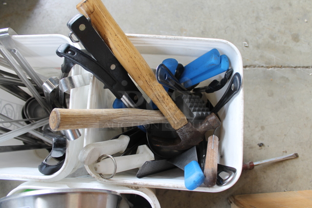 ALL ONE MONEY! Lot of 3 Poly Buckets of Utensils! - Image 4 of 4