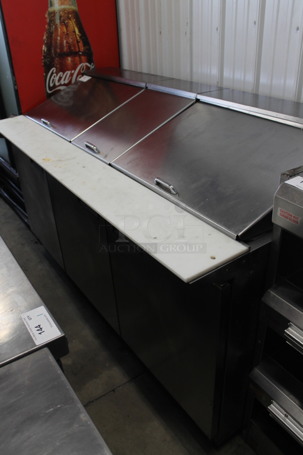 2019 Delfield 4472N-30M Stainless Steel Commercial Sandwich Salad Prep Table Bain Marie Mega Top. 115 Volts, 1 Phase. Tested and Working! - Image 1 of 10