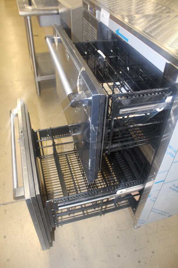 NEW! Perlick Model BBS36C Tobin Ellis Refrigerated Cocktail Station With 2 Drawers. 36x27.5x41.5. 115V/60Hz.  - Image 2 of 7
