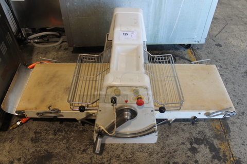 Kemplex SFB500 Metal Commercial Countertop Reversible Dough Sheeter. 220 Volts.