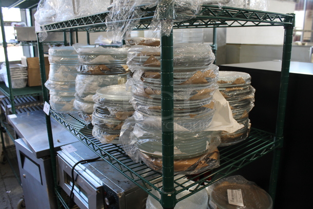 ALL ONE MONEY! Tier Lot of Approximately 350 BRAND NEW Plates Including Hammered Glass 8" Cocktail Plates - Image 3 of 6