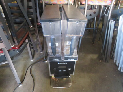 One Bunn Dual Hopper Coffee Grinder. #MH6. 120 Volt. 