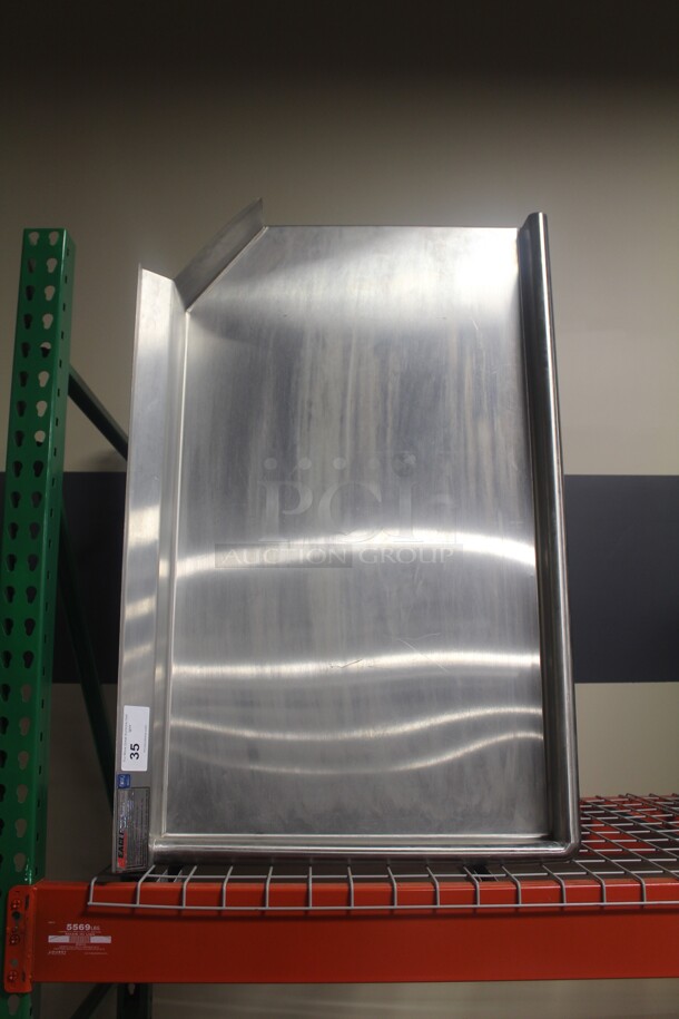 NEW! Eagle Model CDTL-48-16/3 Commercial Stainless Steel Left Side Dish Table. 48x30x46 - Image 1 of 4