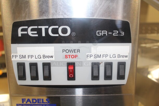 FABULOUS! Fetco Model GR 2.3 Commercial Coffee Grinder With 2 5lb Hoppers. 9x14.5x28. 120V/60Hz.  - Image 2 of 6