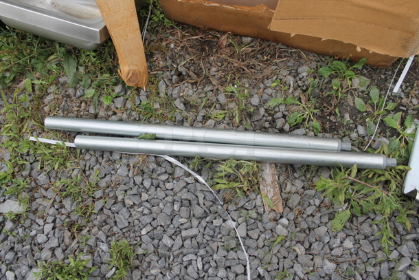 BRAND NEW SCRATCH AND DENT! Advance Tabco Stainless Steel Commercial Right Side Clean Side Dishwasher Table w/ Legs. - Image 3 of 5