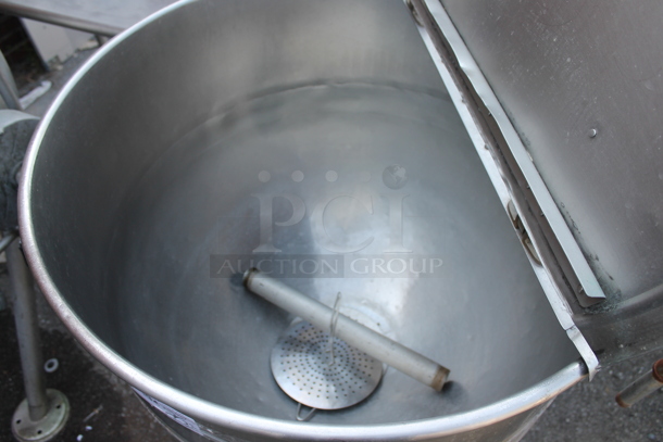 Stainless Steel Commercial Floor Style Direct Steam Powered Kettle. - Image 5 of 5