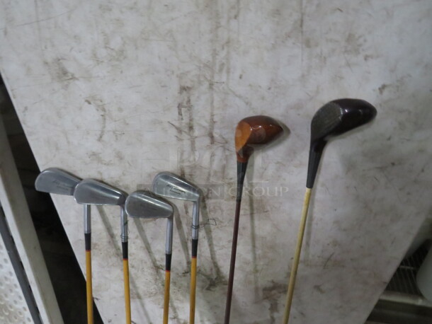 Vintage Wooden Golf Clubs - Image 3 of 3