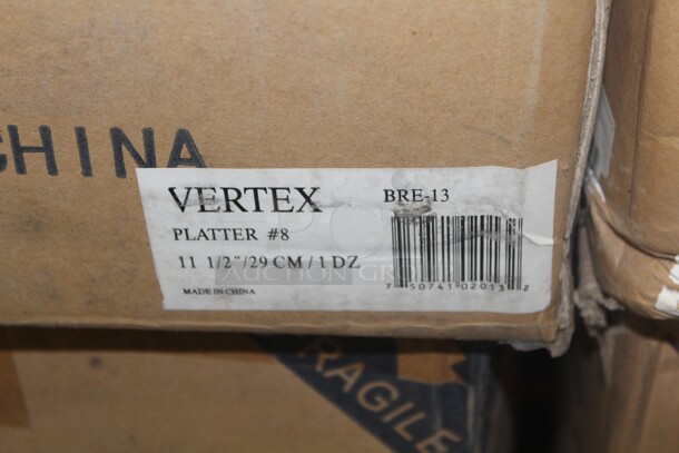 NEW IN BOX! 5 Boxes (12 Count Each) Vertex 11.5" Platters. 60X Your Bid!  - Image 2 of 2