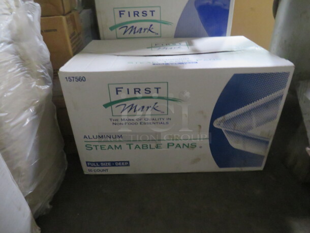 One Box Of 50 Full Size Steam Table Pans. - Image 1 of 1